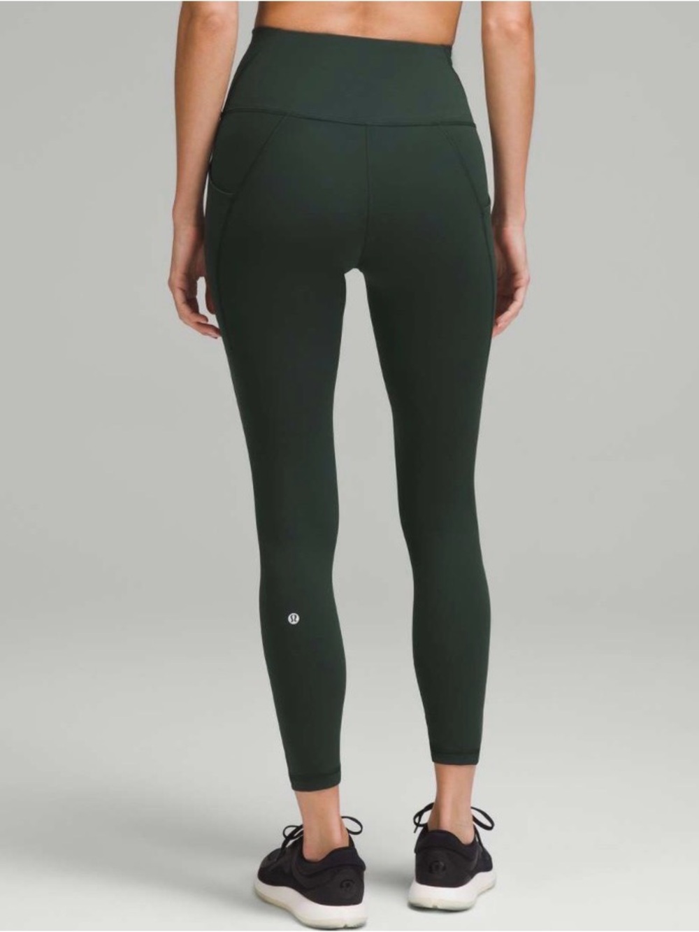 Lululemon Legacy Green Wunder Train High-Rise Tight with Pockets 25”